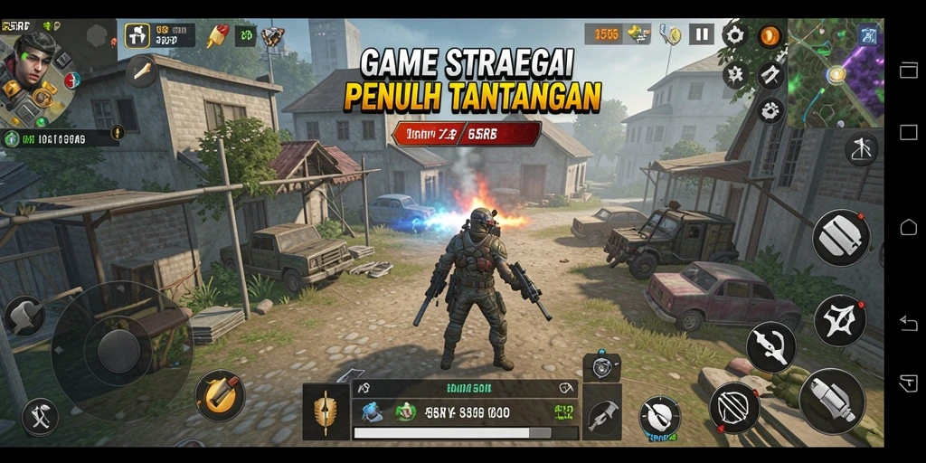 Tangkapan layar dari permainan 55RP menampilkan aksi strategi yang mendebarkan.