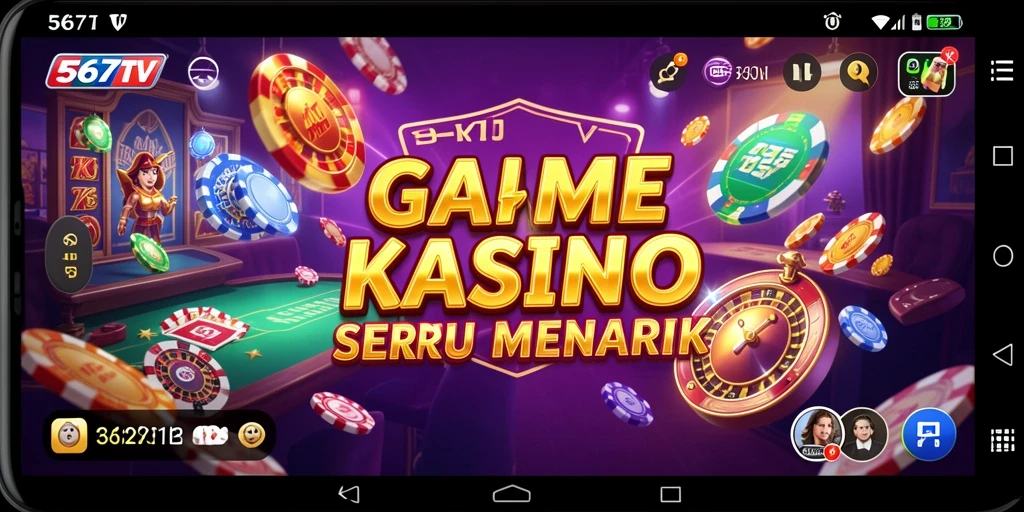 Screenshot menampilkan gameplay mendebarkan di aplikasi Kasino 567TV.