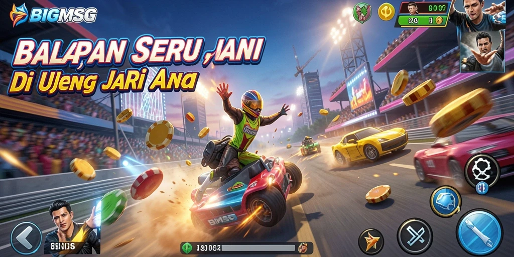 Tampilan gameplay <strong>BIGMSG</strong> yang seru dan menegangkan.