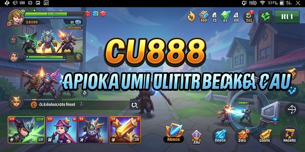 Tampilan antarmuka CU888 yang sederhana dan fungsional.