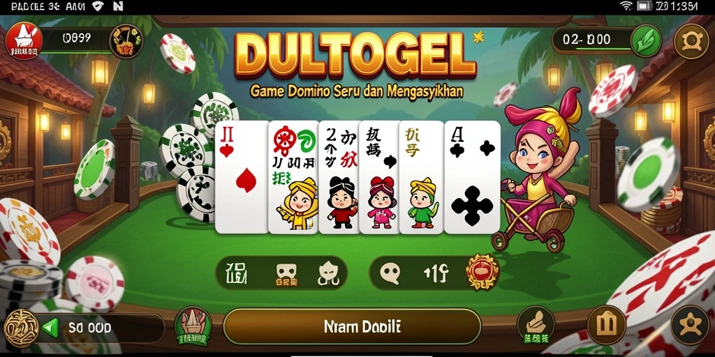 Tampilan gameplay DULTOGEL dengan visual yang menarik dan seru.