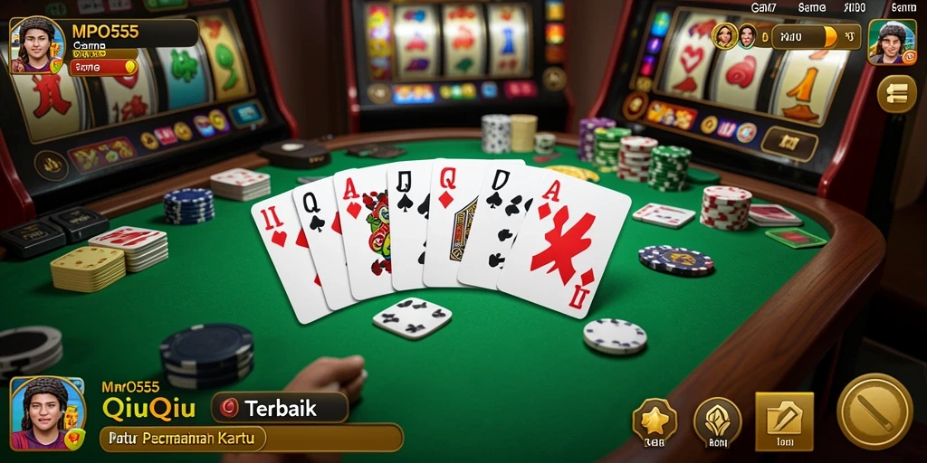 Tampilan gameplay menarik dari game QiuQiu MPO555.