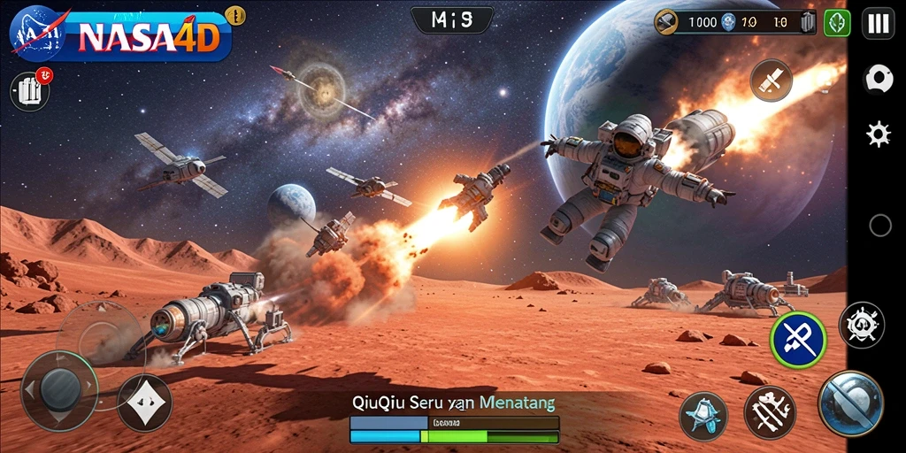 Tampilan gameplay seru QiuQiu di NASA4D.