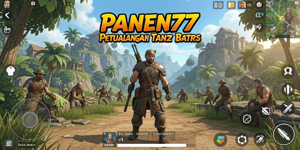 Tampilan gameplay PANEN77 yang menakjubkan di dunia terbuka.