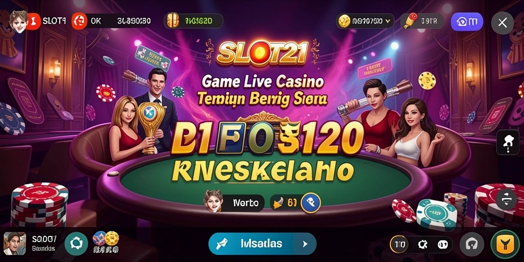 Tampilan gameplay Live Casino di SLOT21 yang mengasyikkan.
