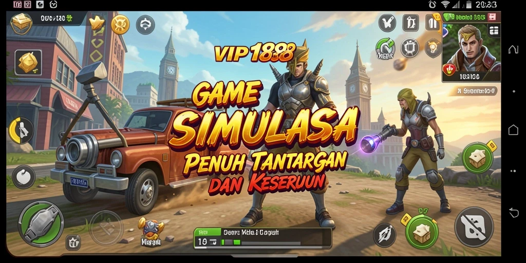 Tampilan gameplay VIP188 dengan tantangan simulasi yang menegangkan dan mendalam.